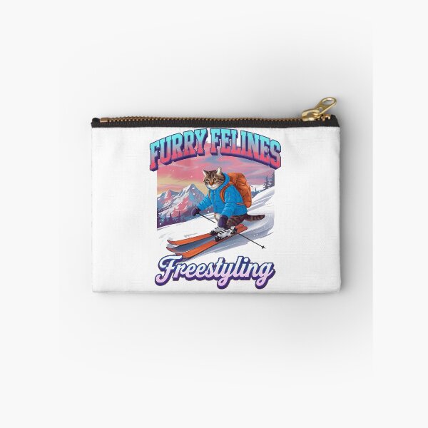 Item preview, Furry felines - freestyling - Cat skiing - Paws in powder designed and sold by JansenGS.