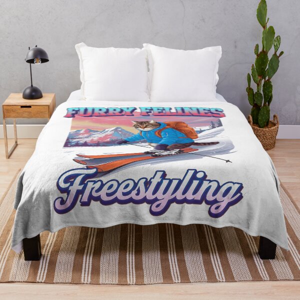 Item preview, Furry felines - freestyling - Cat skiing - Paws in powder designed and sold by JansenGS.