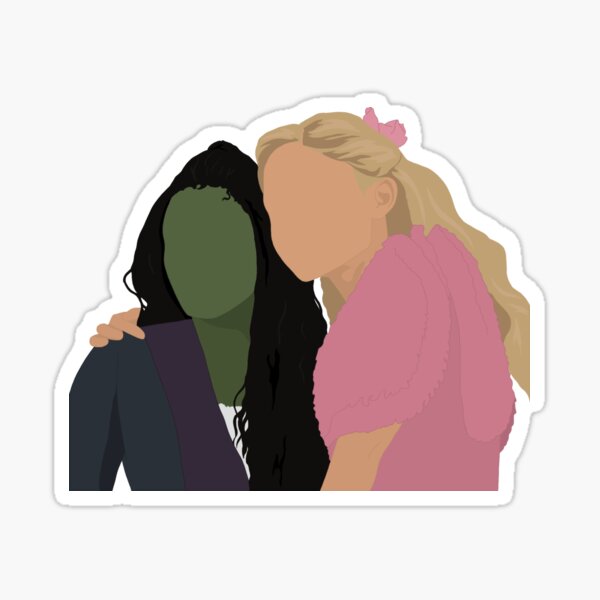 Aperçu de l'œuvre Elphie et Galinda créée et vendue par dazedstickerz.