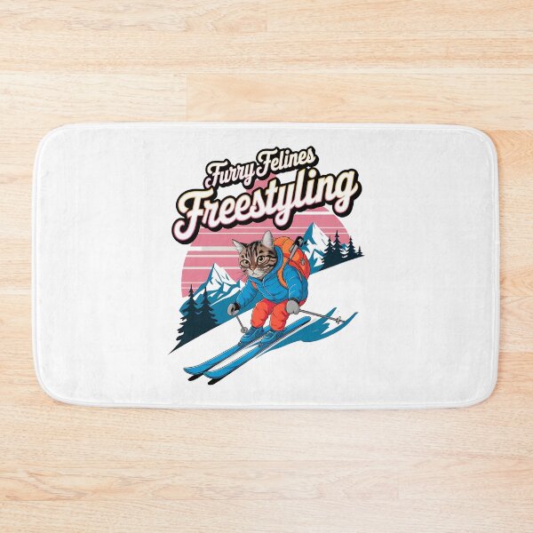 Item preview, Furry felines - freestyling - Cat skiing - Paws in powder designed and sold by JansenGS.