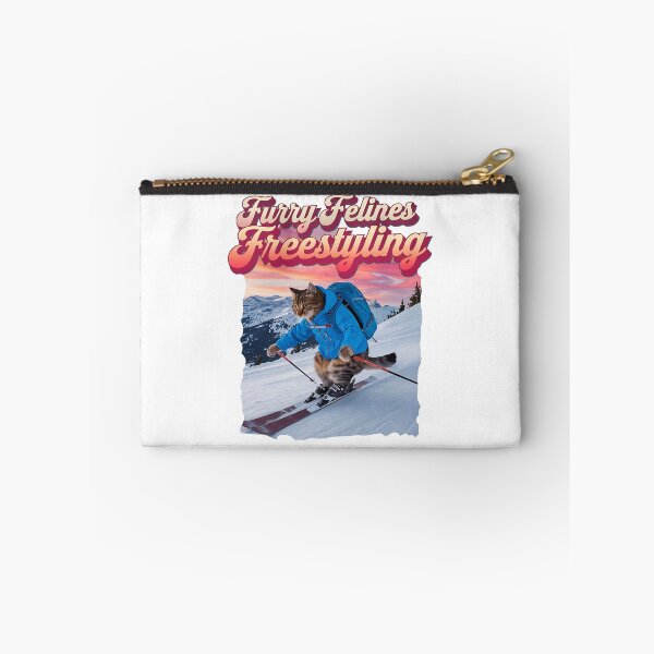 Item preview, Furry felines - freestyling - Cat skiing - Paws in powder designed and sold by JansenGS.
