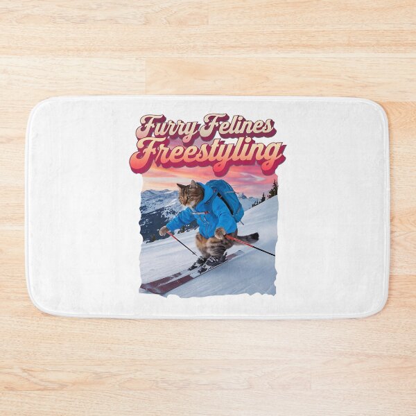 Item preview, Furry felines - freestyling - Cat skiing - Paws in powder designed and sold by JansenGS.