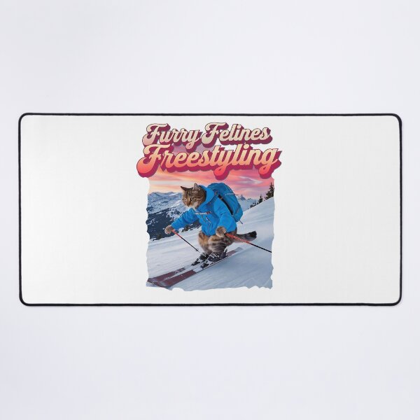 Item preview, Furry felines - freestyling - Cat skiing - Paws in powder designed and sold by JansenGS.