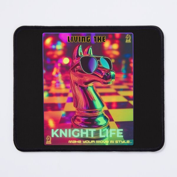 Item preview, "Knight Life" Neon Chess Style - From The "Chess Chest" Collection By TOUDOU DIGITAL designed and sold by ToudouDesign.