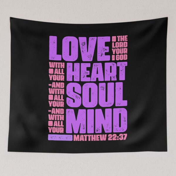 Item preview, Matthew 22:37 Love The Lord Your God With All Your Heart designed and sold by plushism.