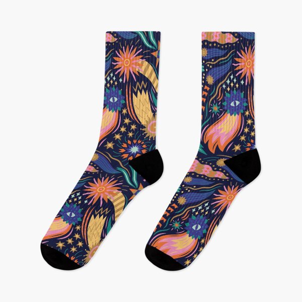 Item preview, Christmas stars on dark blue designed and sold by PenguinHouse.
