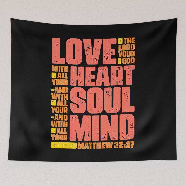 Item preview, Matthew 22:37 Love The Lord Your God With All Your Heart designed and sold by plushism.