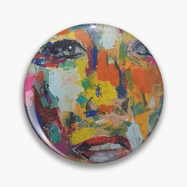 Item preview, face of many colours designed and sold by Claire Slater.