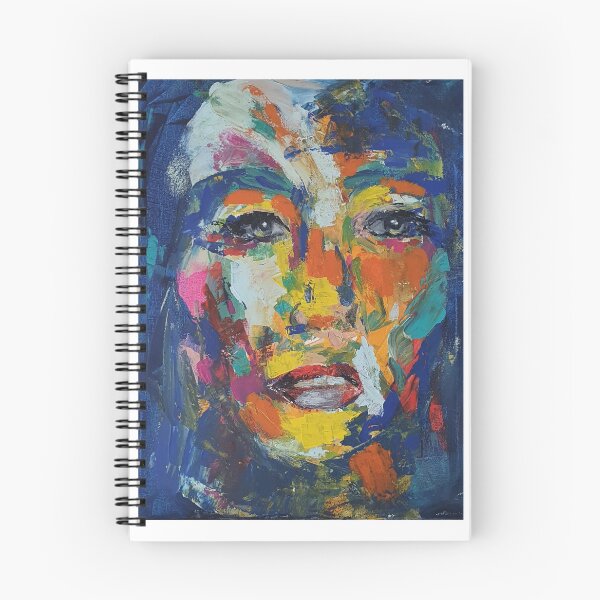 Item preview, face of many colours designed and sold by Claire Slater.