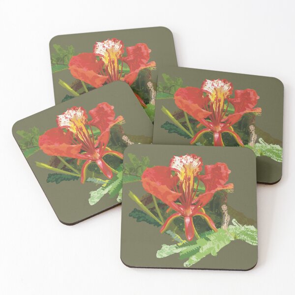Item preview, ʻŌhai flower, native Hawaiian flowering shrub designed and sold by NJartbyNJacobson.