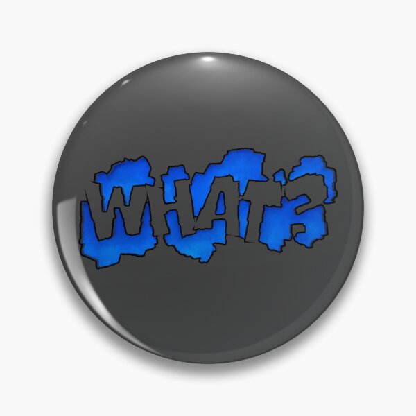 Item preview, Blue Graffiti 'what?' designed and sold by SuRReal3D.