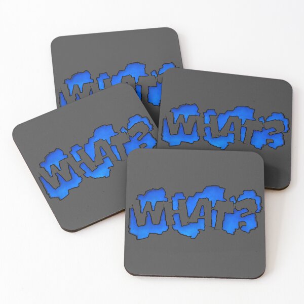 Item preview, Blue Graffiti 'what?' designed and sold by SuRReal3D.