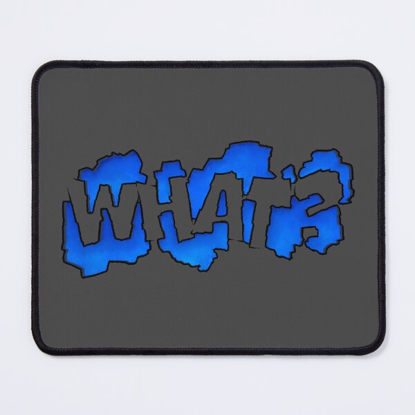 Item preview, Blue Graffiti 'what?' designed and sold by SuRReal3D.