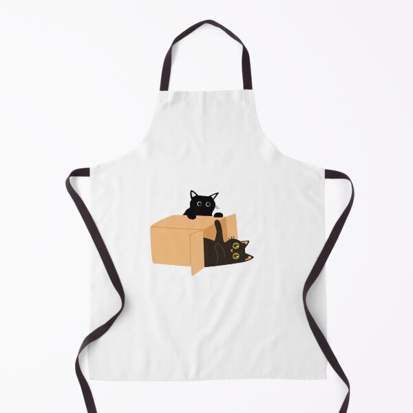 Item preview, Black cat playing with a box designed and sold by Playful Strokes pom@pom.