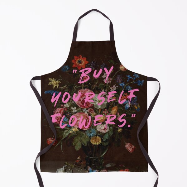 Item preview, "Buy yourself flowers." Flower painting designed and sold by Carinaprint.