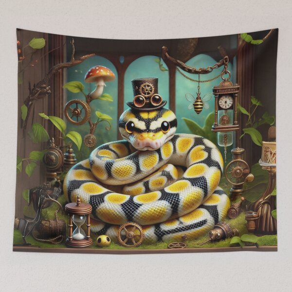 Item preview, Steampunk Killer Clown Ball Python designed and sold by Sillytoe.