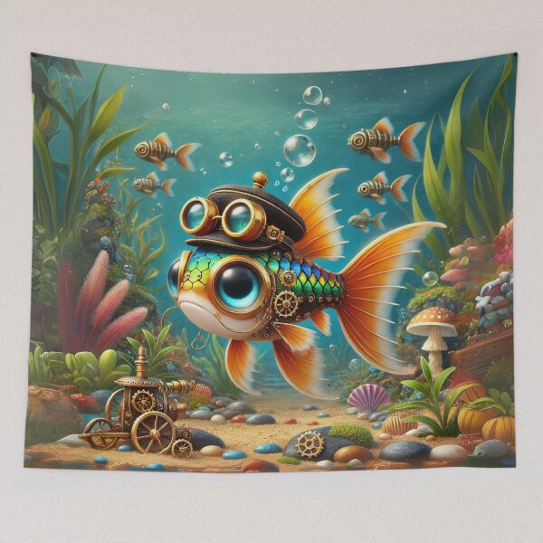 Item preview, Steampunk Killifish designed and sold by Sillytoe.
