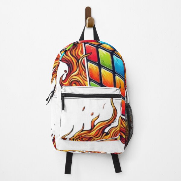 Item preview,  Rubiks Cube Fire Retro, designed and sold by Fleetwood1994.