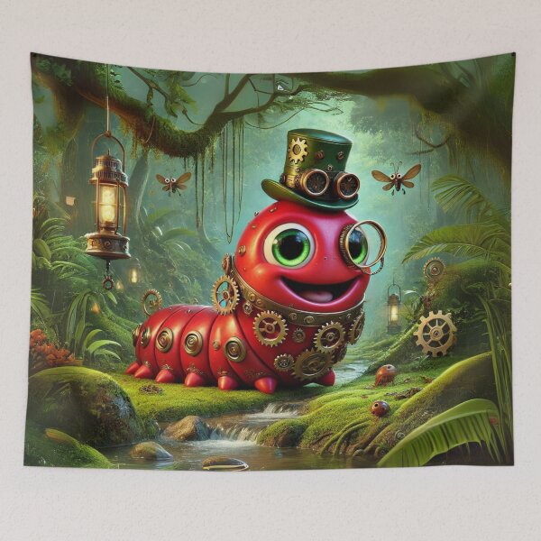 Item preview, Steampunk Kinabalu Giant Red Leech designed and sold by Sillytoe.