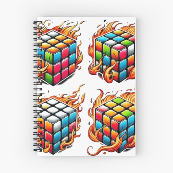 Item preview, Rubiks Cube Fire, 4 pack, Retro, designed and sold by Fleetwood1994.