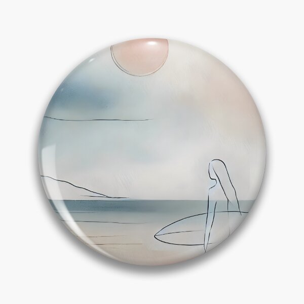 Item preview, A Surfer’s Life Painted in Watercolor designed and sold by unrealartwork.