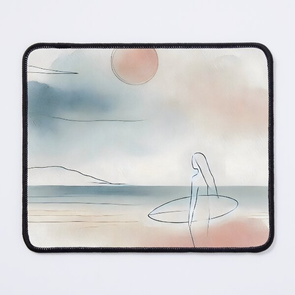 Item preview, A Surfer’s Life Painted in Watercolor designed and sold by unrealartwork.
