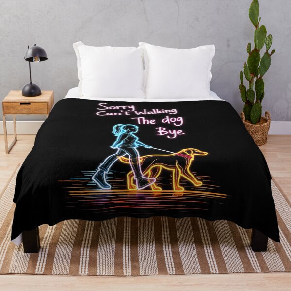 Item preview, Sorry Can't Walking the Dog Funny Dog Lover Quote designed and sold by Designer-Girl.