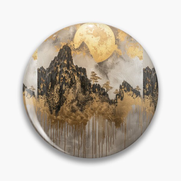 Item preview, Elegant Forest Silhouettes with Golden Highlights designed and sold by Piotrek0001.