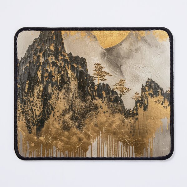 Item preview, Elegant Forest Silhouettes with Golden Highlights designed and sold by Piotrek0001.