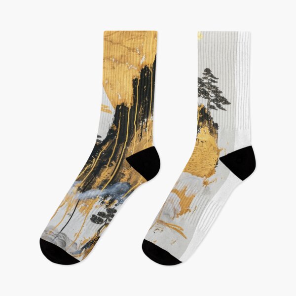Item preview, Dripping Gold Accents on Mountain Scenery designed and sold by Piotrek0001.