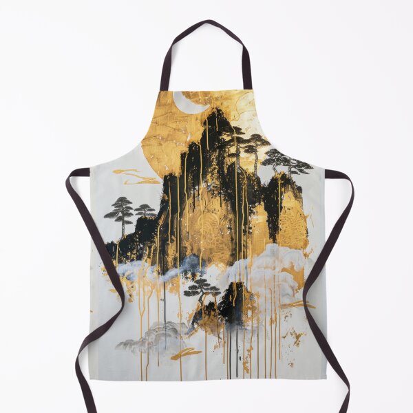 Item preview, Dripping Gold Accents on Mountain Scenery designed and sold by Piotrek0001.