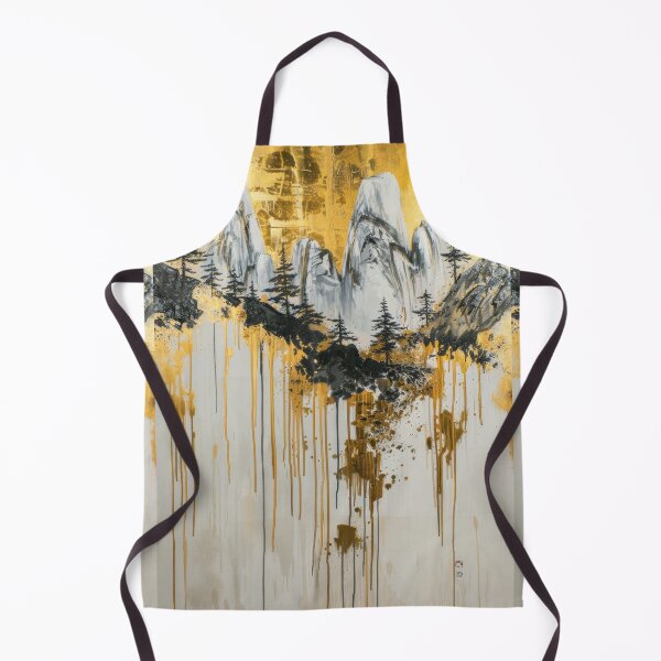 Item preview, Black and White Mountains Under Golden Glow designed and sold by Piotrek0001.