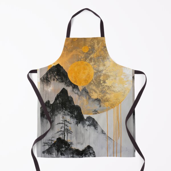 Item preview, Vertical Art of Mountains and Golden Details designed and sold by Piotrek0001.