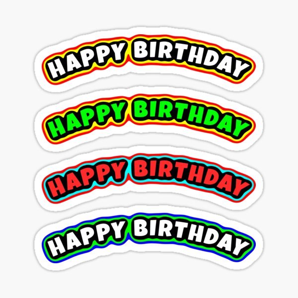 Item preview, Happy Birthday Sticker Pack designed and sold by glowdesigns.