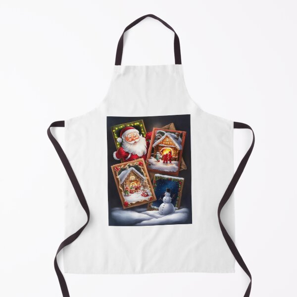 Artikelvorschau, Weihnachtskarten mit Weihnachtsmann und Winterlandschaften. entworfen und verkauft von MyHappyArtShop.