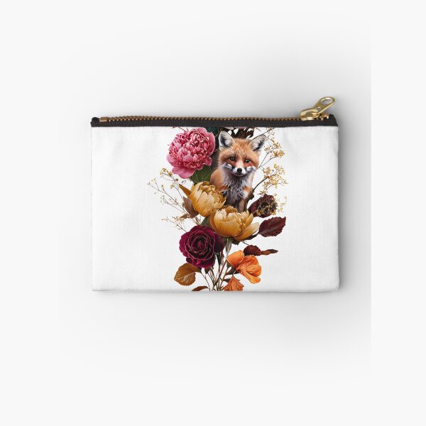 Item preview, Vibrant Botanical Arrangement With Playful Fox designed and sold by Monascreativeempire.
