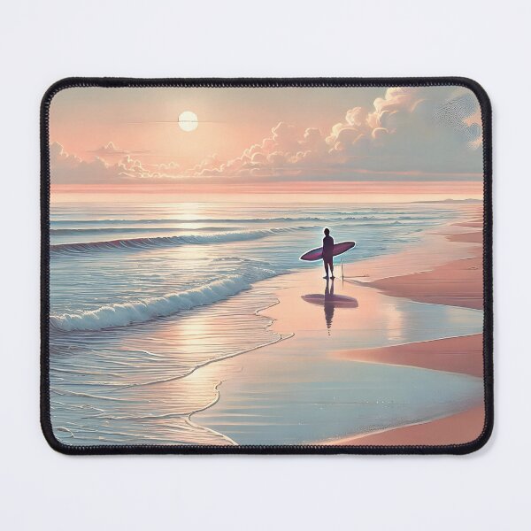 Artikelvorschau, Ein Surferparadies in Pink und Blau entworfen und verkauft von unrealartwork.
