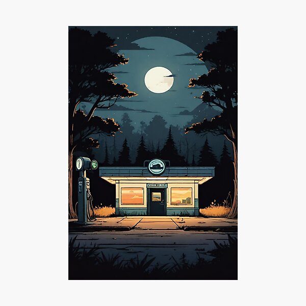 Item preview, Midwest Emo | Gas Station_07 designed and sold by 100Strokes.