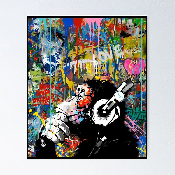 Banksy ポスター BANKSY, Gangsta Rat, Official Poster – LYNART STORE