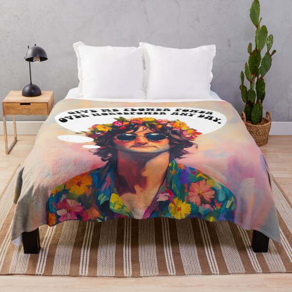 Item preview, Flower Power Over Horsepower - John Lennon Parody Painting designed and sold by FacesArt.