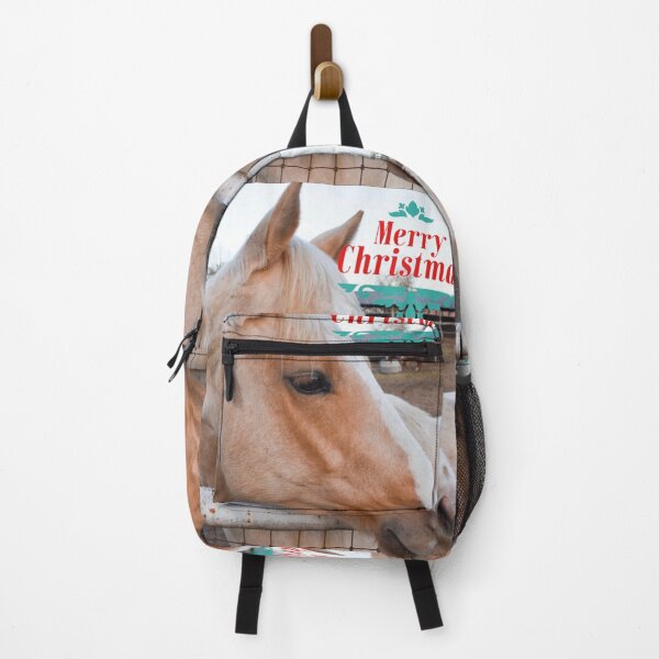 Item preview, Merry Christmas Palomino Horse with White Stripe designed and sold by Yogibear & Rachelle .