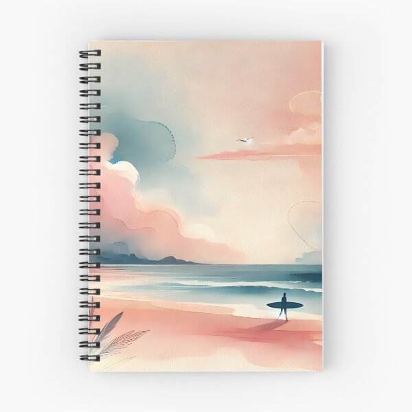 Item preview, Lost in the Beauty of Blue Waves and Blush Horizons designed and sold by unrealartwork.
