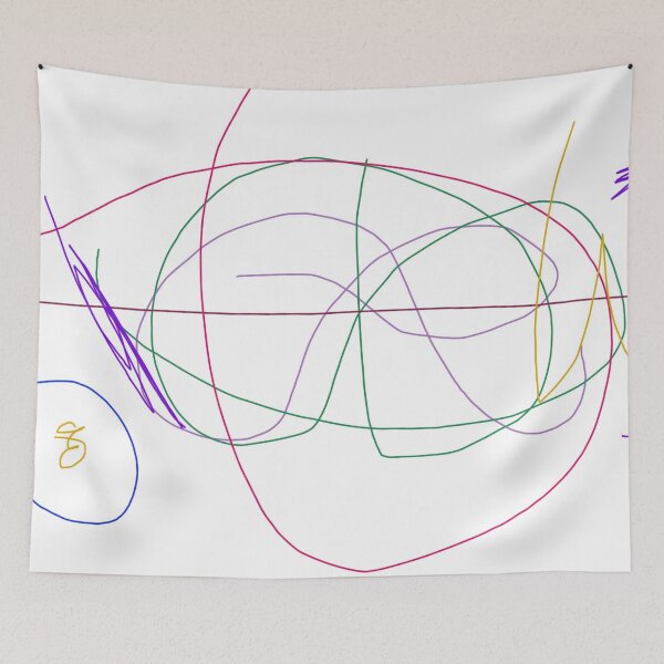 Item preview, Chaotic Colorful Abstract Scribbles designed and sold by masabo.