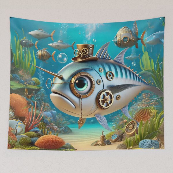 Item preview, Steampunk King Mackerel designed and sold by Sillytoe.