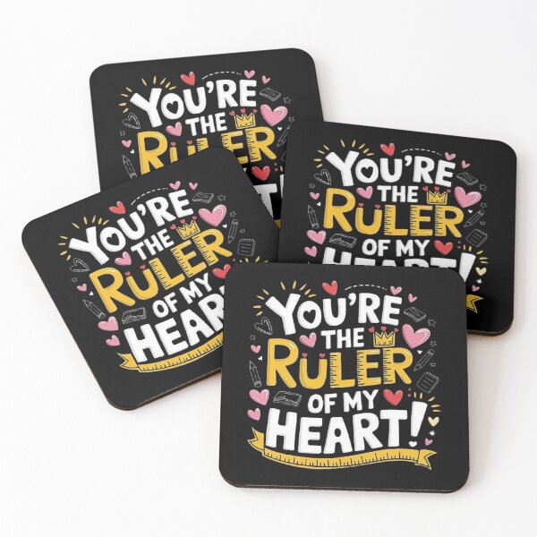 Item preview, Ruler of My Heart - Cute Love and Measurement Design designed and sold by love3617.