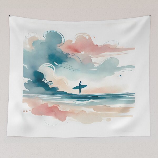Item preview, The Ocean’s Call, Painted in Watercolor designed and sold by unrealartwork.
