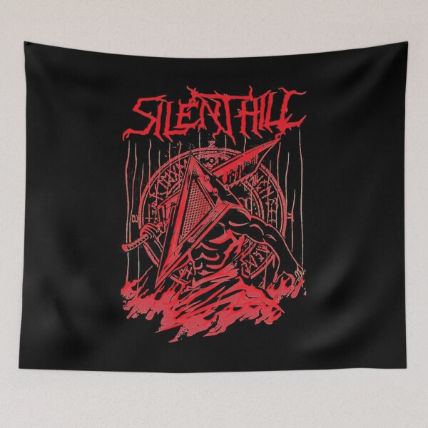 Item preview, Sile.nt Red Thing  Silent Hill Pyram.id Head Heavy Metal Band Tee Horror  Video Game  Movie Re designed and sold by fashionbug1.
