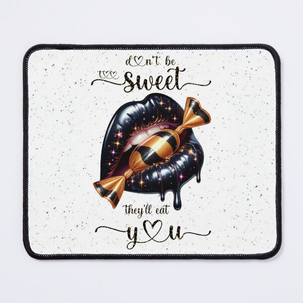Item preview, Too Sweet Black Lips & Golden Candy designed and sold by Margival.