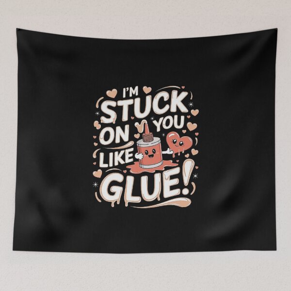 Item preview, Stuck on You Like Glue - Adorable Love Design designed and sold by love3617.