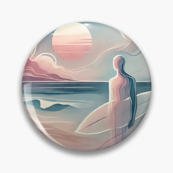 Item preview, Lost in the Beauty of Watercolor Waves designed and sold by unrealartwork.